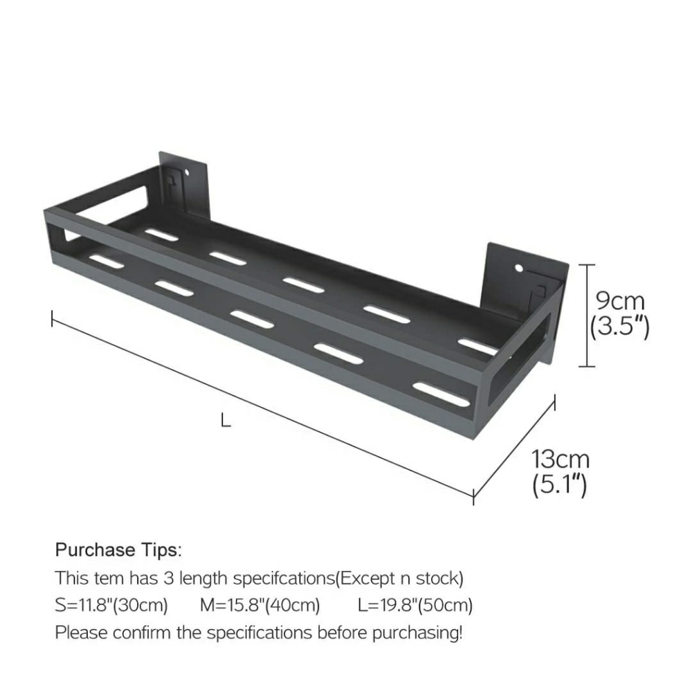Wall mount spice rack sold as a pair